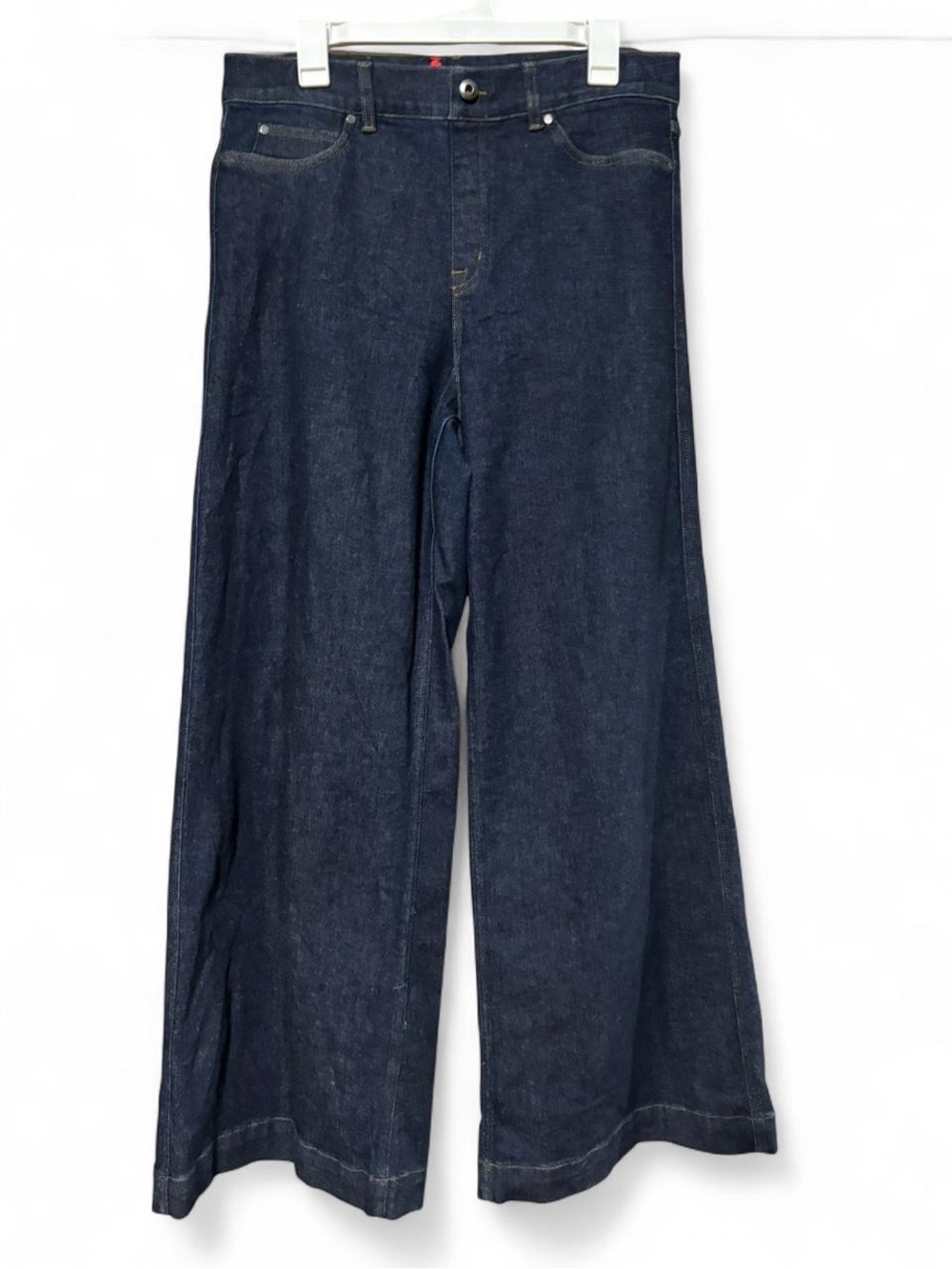 SPANX wide leg  Dark Blue Denim Jeans with Red Tag